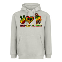 Moon Dust peace love juneteenth Heavyweight Hoodie - CowGirlArtShop