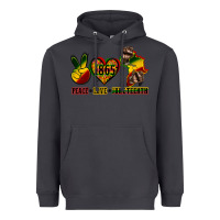Smoke peace love juneteenth Heavyweight Hoodie - CowGirlArtShop