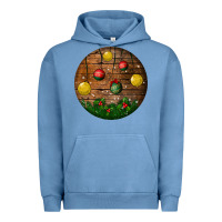 Pigment Pebble Blue christmas Urban Hoodie - BundleAndBundleShop
