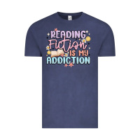 Vintage Denim reading fiction is my addiction Vintage Tee - MaliasSmallBusiness