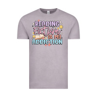 Vintage Zinc reading fiction is my addiction Vintage Tee - MaliasSmallBusiness