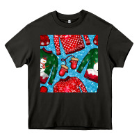 Asphalt christmas clothes seamless pattern Heavy Core Tee - BundleAndBundleShop