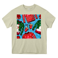 Mossy christmas clothes seamless pattern Heavy Core Tee - BundleAndBundleShop