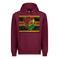 Burgundy black history is world history Premium Hoodie - CowGirlArtShop