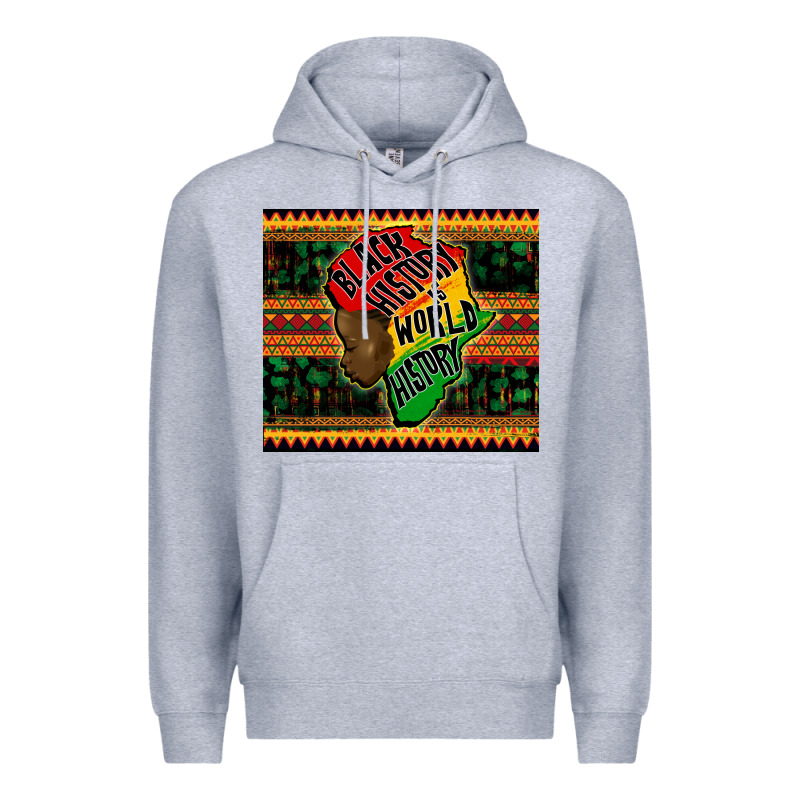 Black History Is World History Premium Hoodie by CowGirlArtShop | Teevron