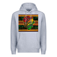 Heather Grey black history is world history Premium Hoodie - CowGirlArtShop