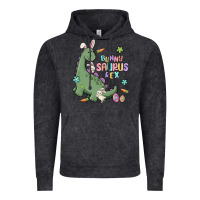 Vintage Black bunny saurus rex Vintage Hoodie - MaliasSmallBusiness