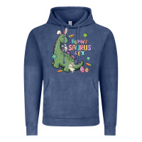 Vintage Denim bunny saurus rex Vintage Hoodie - MaliasSmallBusiness