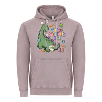 Vintage Zinc bunny saurus rex Vintage Hoodie - MaliasSmallBusiness
