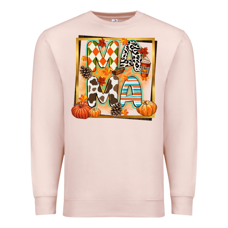Fall Mama Premium Sweatshirt by CowGirlArtShop | Teevron