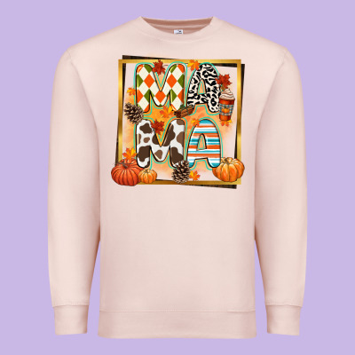 Fall Mama Premium Sweatshirt Designed By Cowgirlartshop