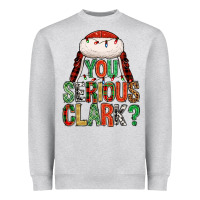 Heather Grey You serious clark Heavyweight Sweatshirt - NancyCooperArtShop