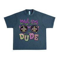 Midnight Navy mardi gras dude Urban Heavy Tee - MaliasSmallBusiness