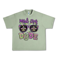 Oil Green mardi gras dude Urban Heavy Tee - MaliasSmallBusiness