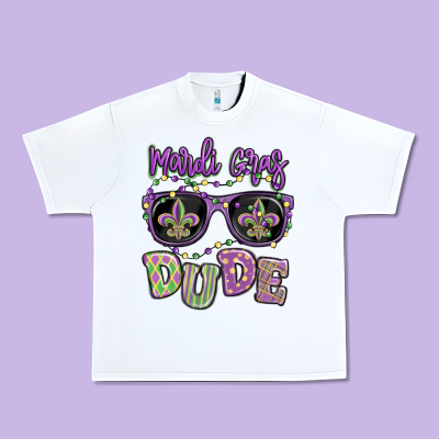 Mardi Gras Dude Urban Heavy Tee Designed By Maliassmallbusiness