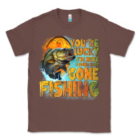 Chestnut youre lucky im here i could have gone fishing Classic Tee - NancyCooperArtShop