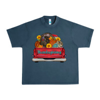 Thanksgiving Truck Turkey Pumpkin Urban Heavy Tee | Teevron