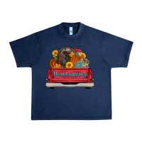 Navy thanksgiving truck turkey pumpkin Urban Heavy Tee - AdoDesignShop