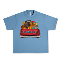 Pebble Blue thanksgiving truck turkey pumpkin Urban Heavy Tee - AdoDesignShop