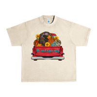 Sandshell thanksgiving truck turkey pumpkin Urban Heavy Tee - AdoDesignShop