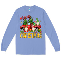 Colony Blue merry christmas gnomes truck Long Sleeve Tee - MaliasSmallBusiness