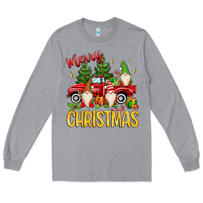 Merry Christmas Gnomes Truck Long Sleeve Tee by MaliasSmallBusiness | Teevron