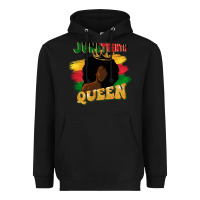 Black juneteenth queen black woman afro queen Heavyweight Hoodie - CowGirlArtShop
