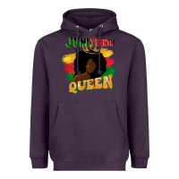 Plum juneteenth queen black woman afro queen Heavyweight Hoodie - CowGirlArtShop