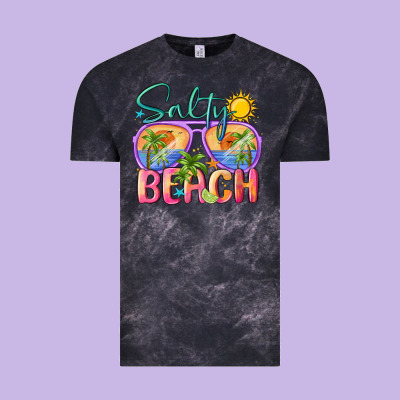 Salty Beach Vintage Tee Designed By Maliassmallbusiness