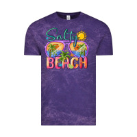 Cloud Purple salty beach Vintage Tee - MaliasSmallBusiness