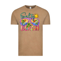 Vintage Coffee salty beach Vintage Tee - MaliasSmallBusiness