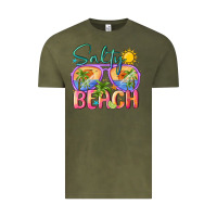 Vintage Olive salty beach Vintage Tee - MaliasSmallBusiness