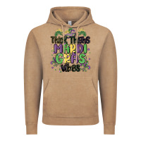 Vintage Coffee thick thighs mardi gras vibes Vintage Hoodie - MaliasSmallBusiness