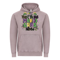 Vintage Zinc thick thighs mardi gras vibes Vintage Hoodie - MaliasSmallBusiness