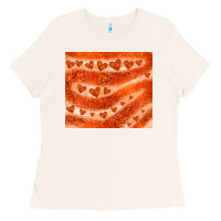 Bone orange glitter heart Ladies Tee - JahusDesignShop