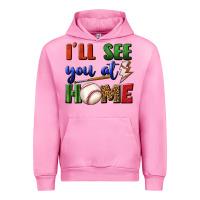 Fuchsia Pink i'll see you at home Urban Hoodie - BundleAndBundleShop