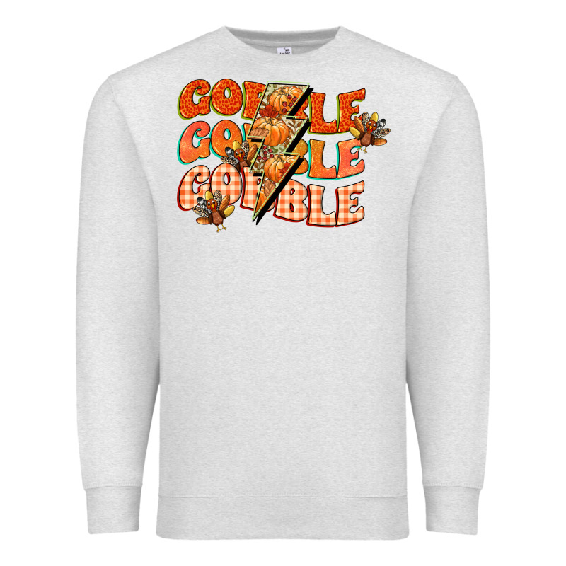 Gobble Gobble Gobble Premium Sweatshirt by CowGirlArtShop | Teevron