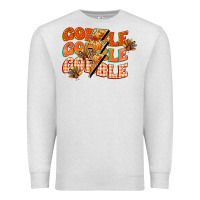Oatmeal Heather gobble gobble gobble Premium Sweatshirt - CowGirlArtShop