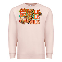 Pale Pink gobble gobble gobble Premium Sweatshirt - CowGirlArtShop