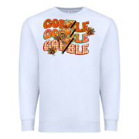 White gobble gobble gobble Premium Sweatshirt - CowGirlArtShop