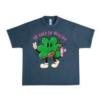 Midnight Navy so luckin boujee Urban Heavy Tee - MaliasSmallBusiness