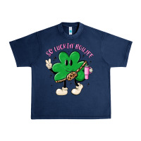 Navy so luckin boujee Urban Heavy Tee - MaliasSmallBusiness