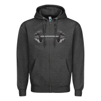Charcoal Heather push harder Zipper Hoodie - Bettercallsaul