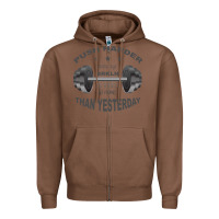 Chestnut push harder Zipper Hoodie - Bettercallsaul