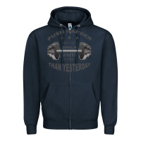 Navy push harder Zipper Hoodie - Bettercallsaul