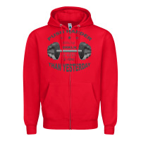 Red push harder Zipper Hoodie - Bettercallsaul
