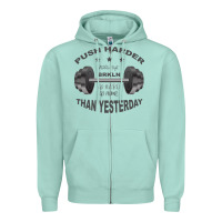 Seafoam push harder Zipper Hoodie - Bettercallsaul