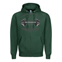 Sports Green push harder Zipper Hoodie - Bettercallsaul
