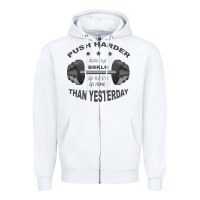 White push harder Zipper Hoodie - Bettercallsaul