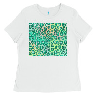 White green leopard glitter Ladies Tee - JahusDesignShop